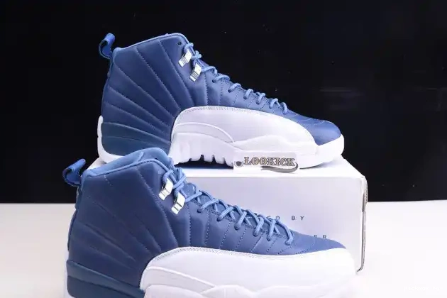 Rep Kickmax Stone 130690-404 Air 12 Jordan Blue Retro 0401